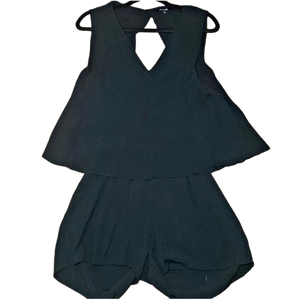 MADEWELL backless black romper